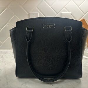 Kate Spade Black Leather Tote Bag